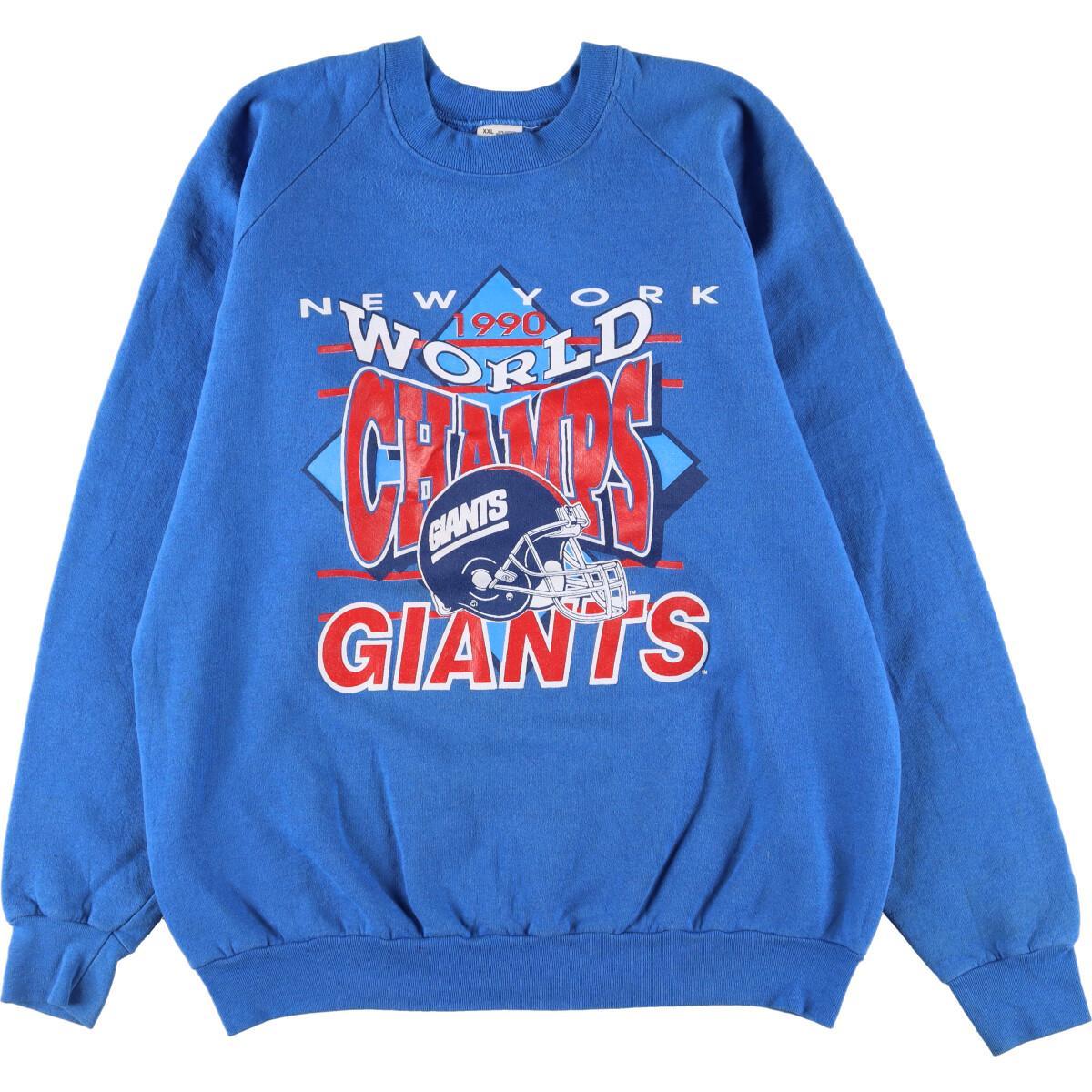 古着 90年代 フルーツオブザルーム FRUIT OF THE LOOM NFL NEWYORK GIANTS ニューヨークジャイアンツ プリントスウェットシャツ トレーナー USA製 メンズXL ヴィンテージ /eaa265728 【中古】 【220815】