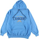 古着 NFL SANDIEGO CHARGERS サンディエゴチャージャーズ スウェットプルオーバーパーカー メンズL /eaa266258 【中古】 【221009】 【LP2401】