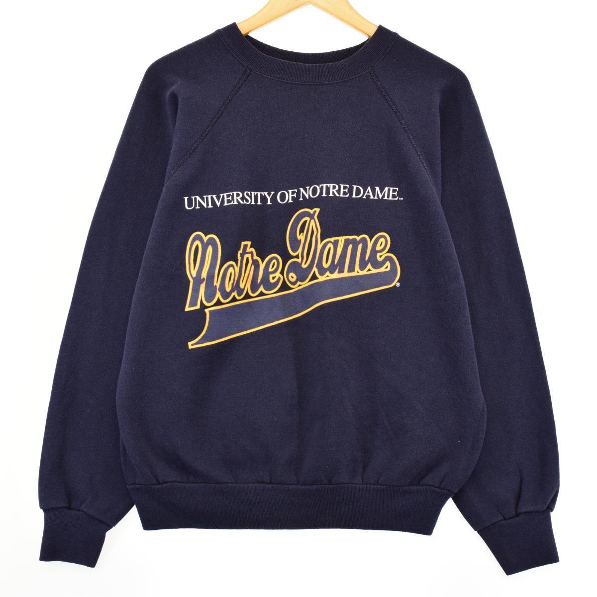 古着 TNT NOTRE DAME ノートルダム大学 カレッジスウェットシャツ トレーナー USA製 メンズL /eaa267506 【中古】 【220819】