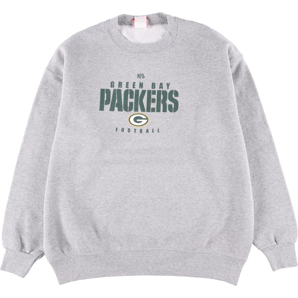 古着 NFL GREEN BAY PACKERS グリーンベイパッカーズ プリントスウェットシャツ トレーナー メンズL /eaa268765 【中古】 【220814】