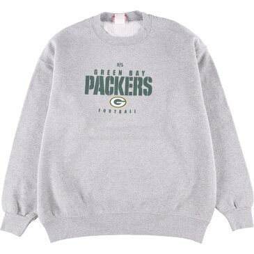 古着 NFL GREEN BAY PACKERS グリーンベイパッカーズ プリントスウェットシャツ トレーナー メンズL /eaa268765 【中古】 【220814】