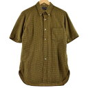 古着 60年代 ペンドルトン PENDLETON 千鳥格子柄 半袖 ボタンダウン ウールシャツ メンズM ヴィンテージ /eaa269261 【中古】 【220709】 【LP2311】