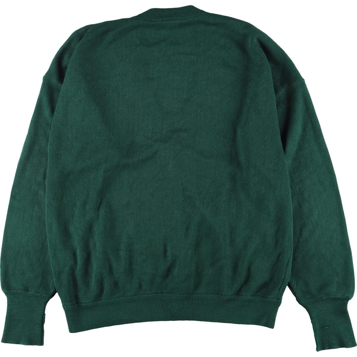 古着 80年代 ラコステ LACOSTE アクリルニットカーディガン メンズXL ヴィンテージ /eaa274315 【中古】 【220801】