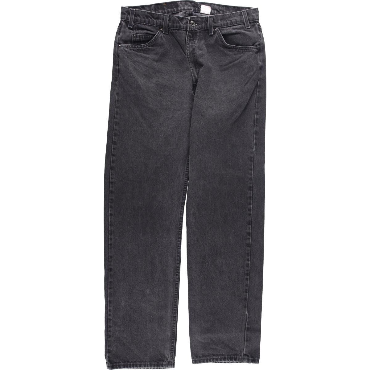 古着 90年代 リーバイス Levi's 505 REGULAR FIT STRAIGHT LEG オレンジタブ ブラックジーンズ テーパードデニムパンツ USA製 W36 L32 メンズw34 ヴィンテージ /eaa274472 【中古】 【220731】