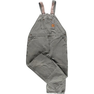 古着 ビックサイズ 90年代 カーハート Carhartt ダブルニー ダック地 オーバーオール USA製 メンズw47 ヴィンテージ /eaa277026 【中古】 【220815】