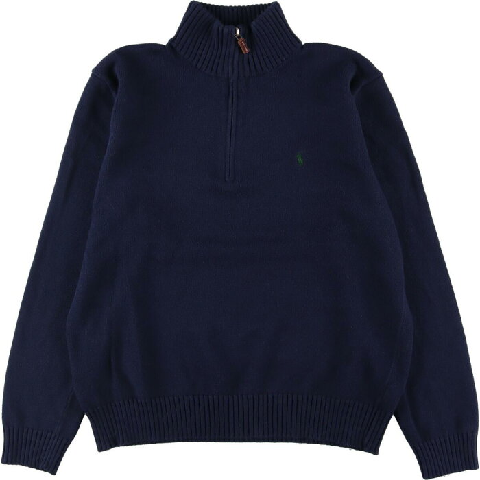 古着 ラルフローレン Ralph Lauren POLO by Ralph Lauren コットンニットハーフジップセーター メンズL /eaa278204 【中古】 【220819】