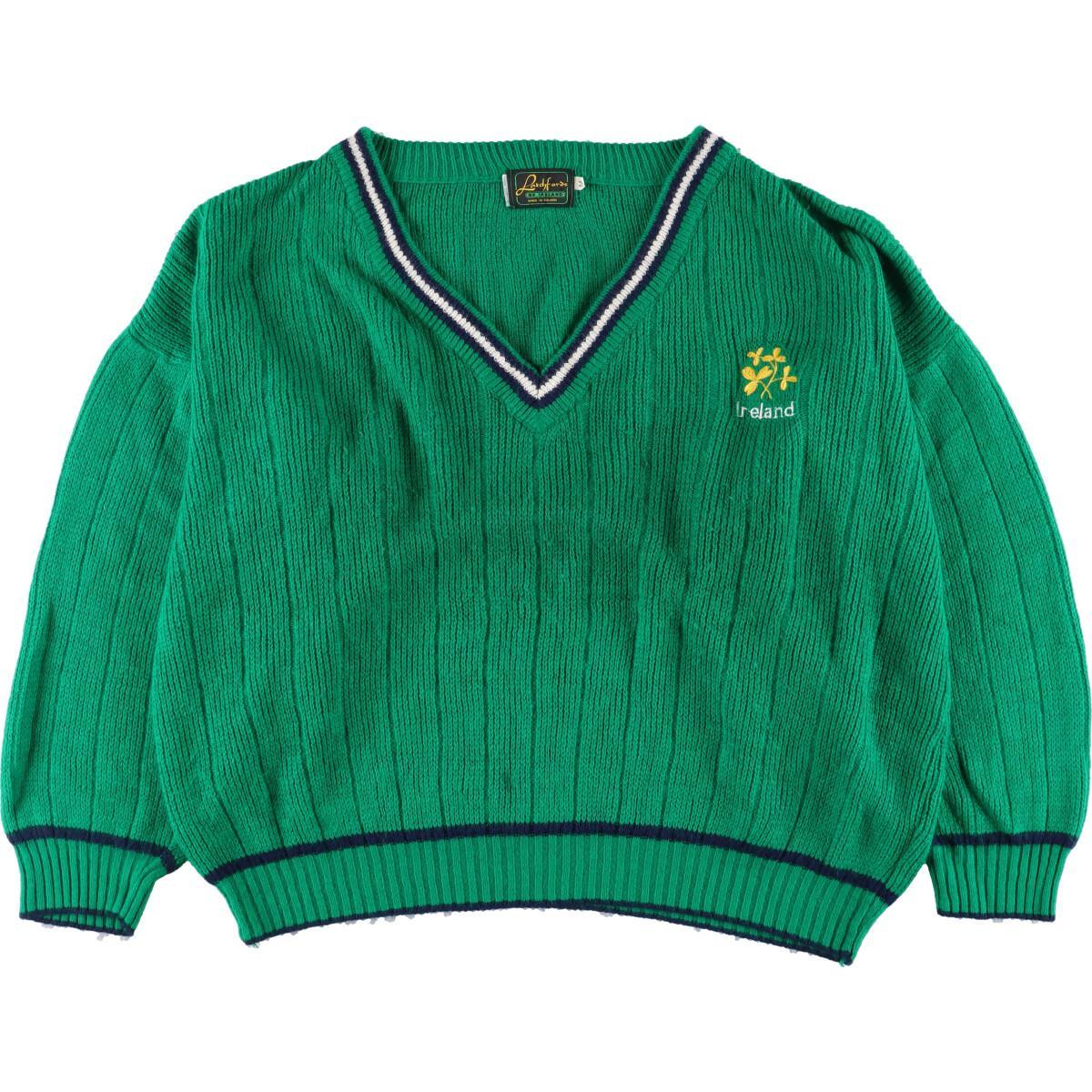 古着 Latchfords OF ARELAND チルデンニットセーター メンズL /eaa286039 【中古】 【220917】