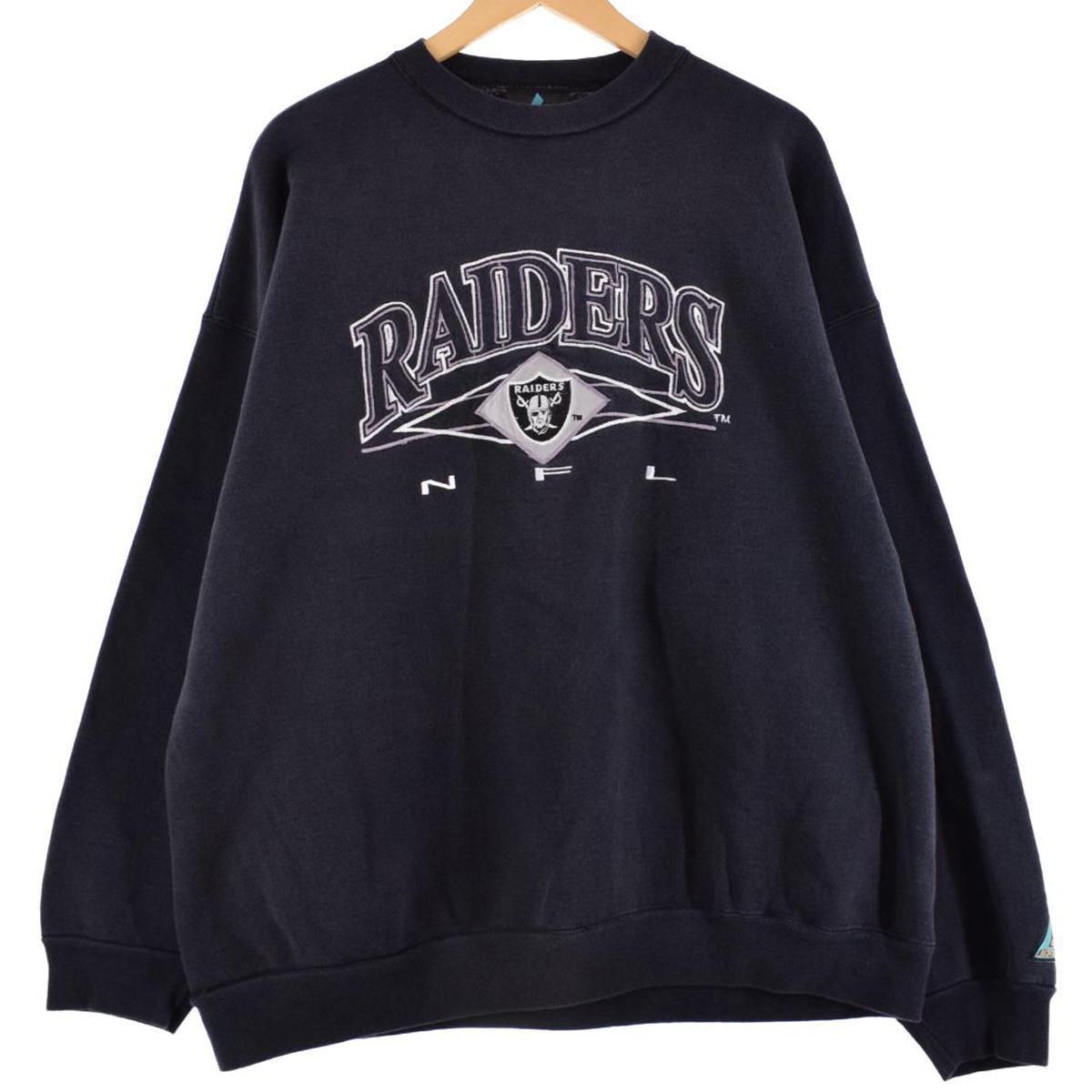 古着 LOGO ATHLETIC NFL LOS ANGELES RAIDERS ロサンゼルスレイダーズ スウェットシャツ トレーナー USA製 メンズXL /eaa287128 【中古】 【221110】