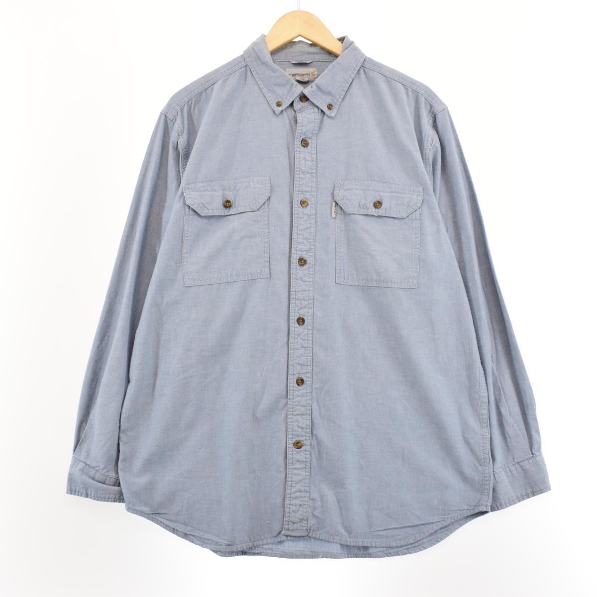古着 カーハート Carhartt RELAXED FIT 長袖 ボタンダウン ワークシャツ メンズL /eaa287708 【中古】 【221009】 【SS2303】