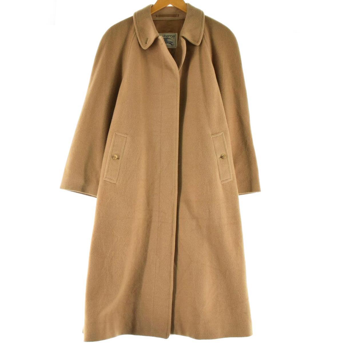 古着 バーバリー Burberry's カシミア混 ウール ステンカラーコート バルマカーンコート 英国製 レディースXL /eaa288445 【中古】 【221023】【エルル】 【SS2403】