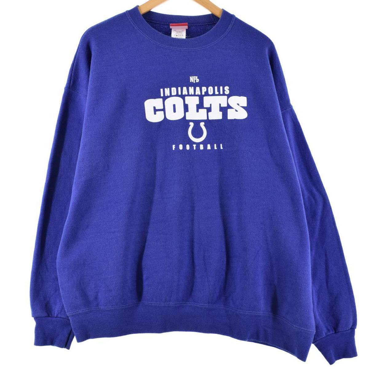 古着 NFL INDIANAPOLIS COLTS インディアナポリスコルツ プリントスウェットシャツ トレーナー メンズXL ヴィンテージ /eaa289089 【中古】 【221029】 【LP2401】