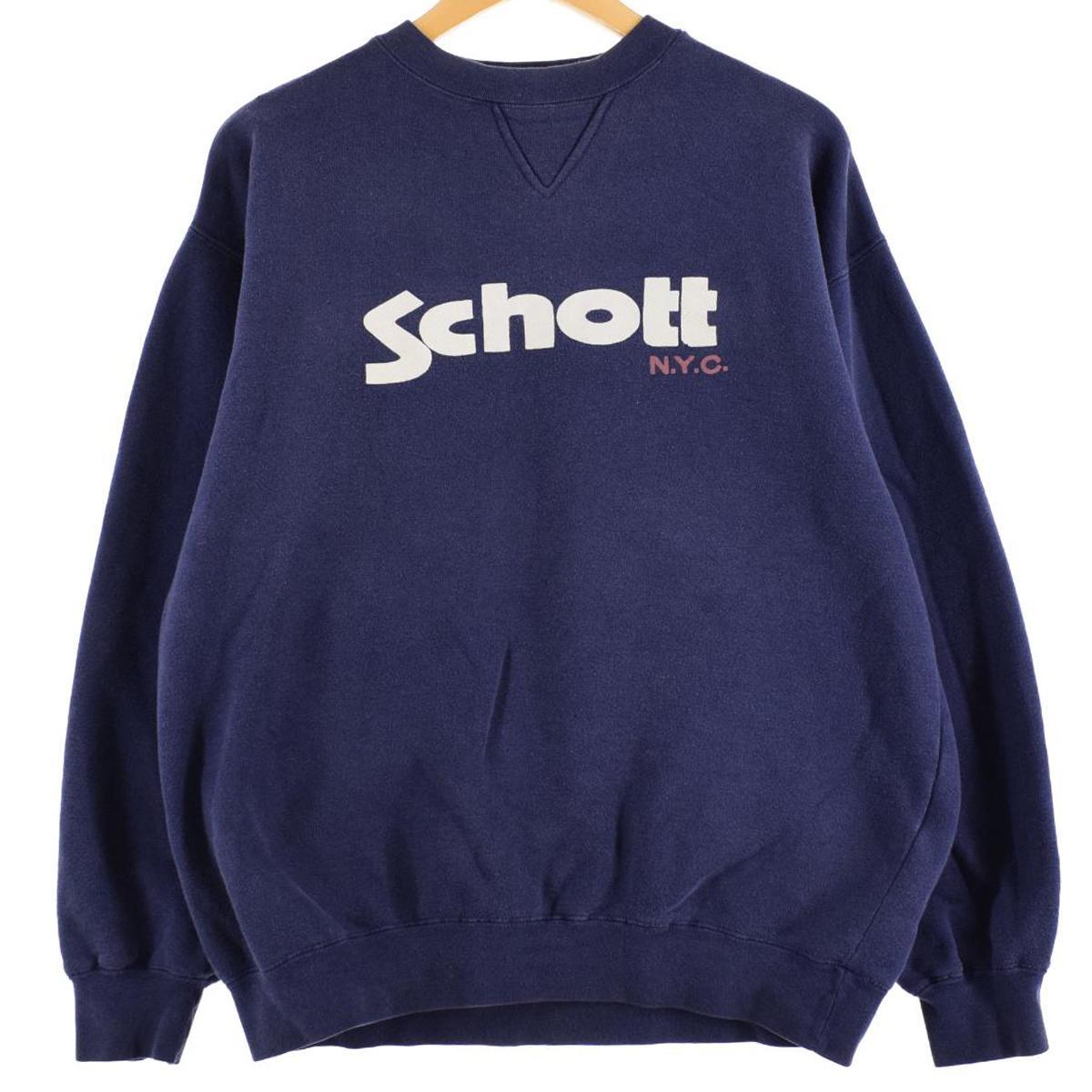 古着 schott プリントスウェットシャツ トレーナー メンズM /eaa290200 【中古】 【221204】
