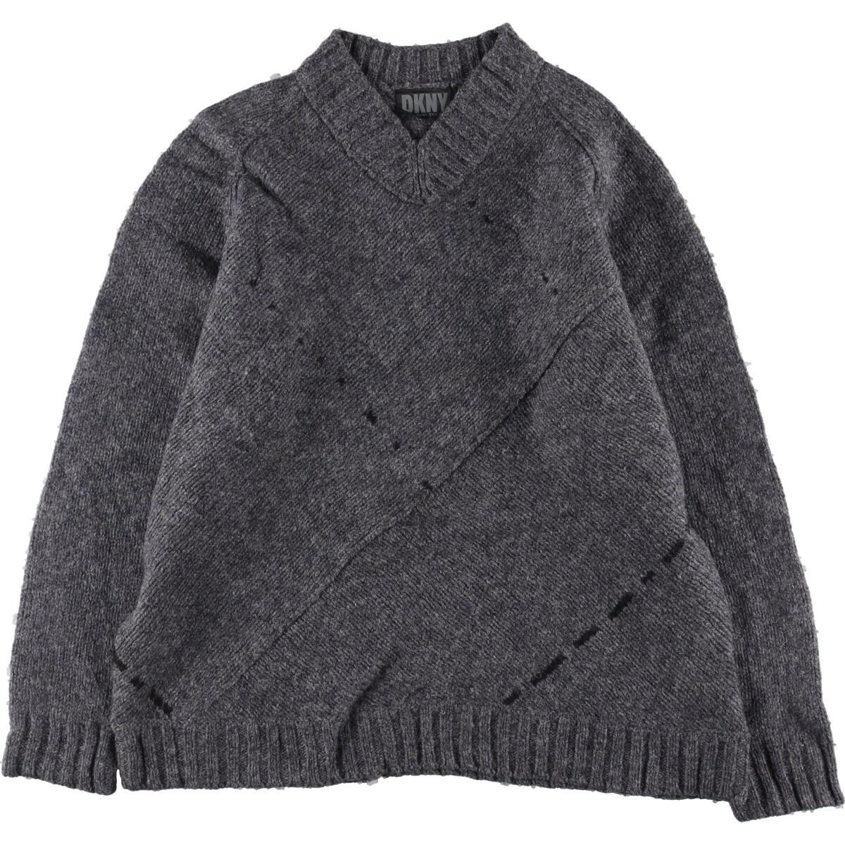 古着 DKNY ウールニットセーター メンズM /eaa296862 【中古】 【221120】