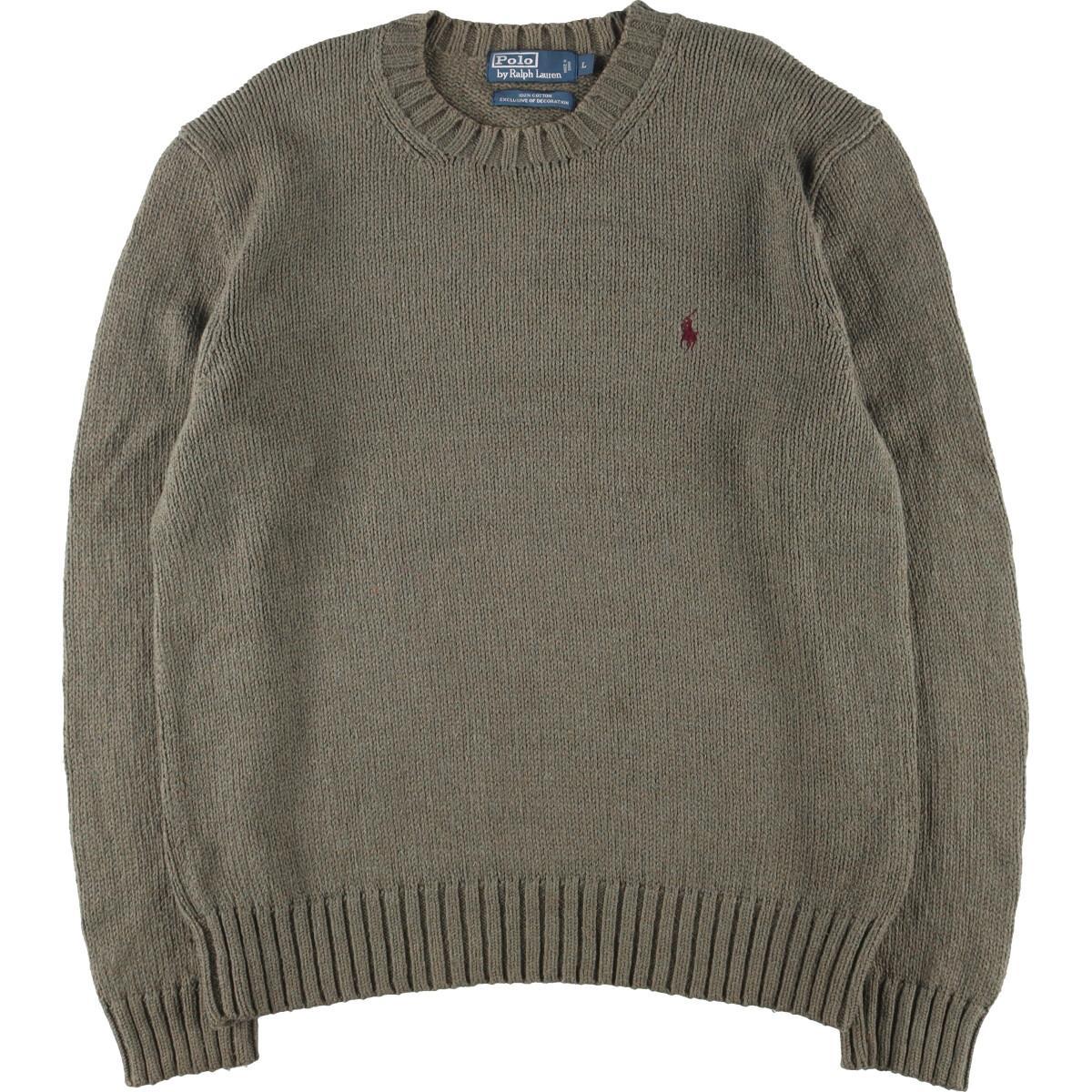 古着 ラルフローレン Ralph Lauren POLO by Ralph Lauren コットンニットセーター メンズL /eaa302271 【中古】 【221218】