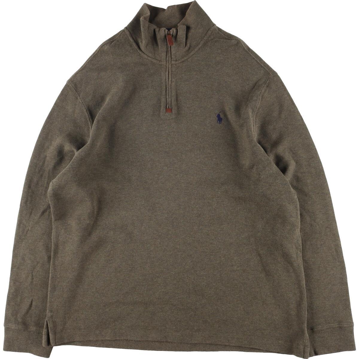 古着 ラルフローレン Ralph Lauren POLO RALPH LAUREN コットンニットハーフジップセーター メンズXL /eaa302835 【中古】 【221220】
