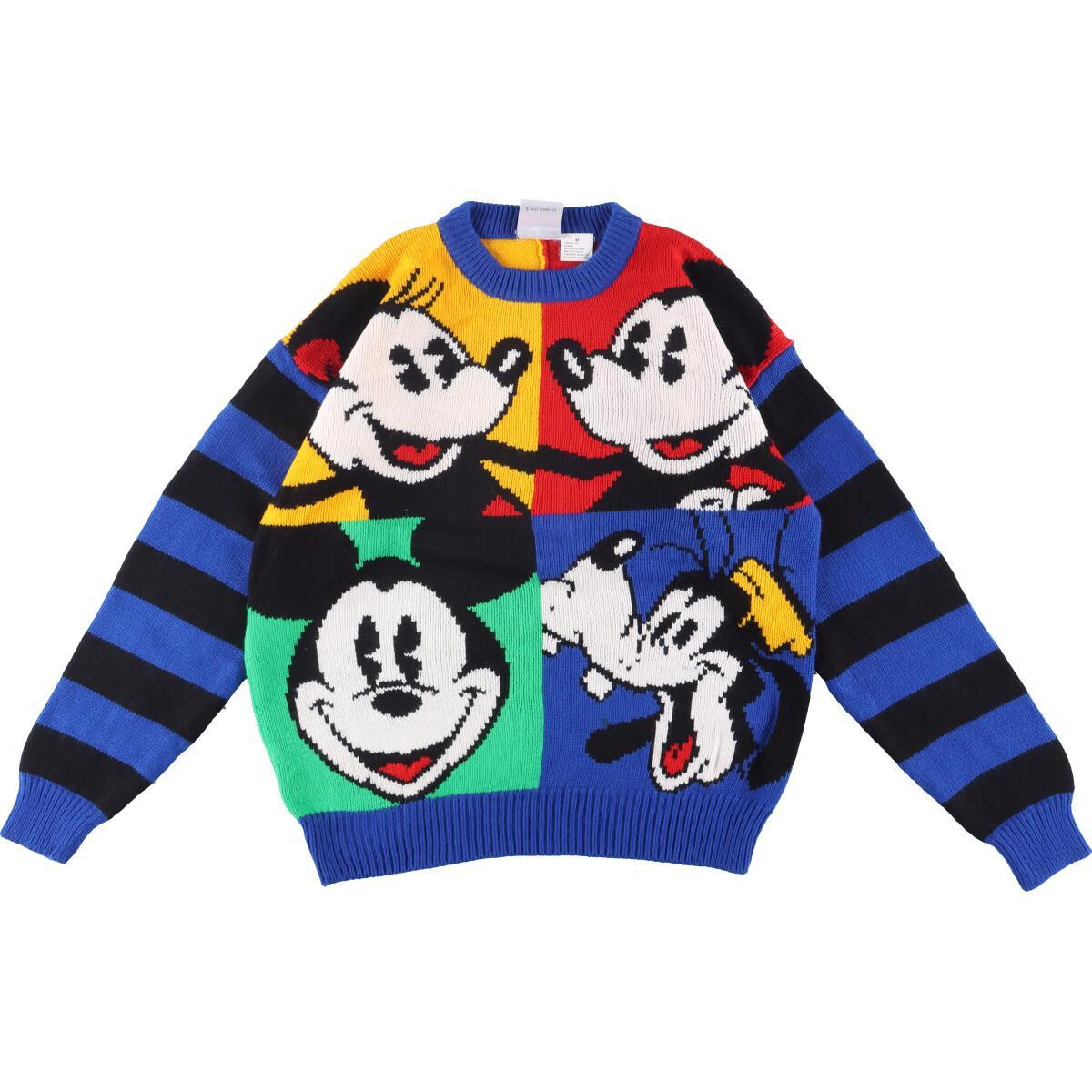 古着 Mickey&Co. DISNEY ディズニー 総柄 アクリルニットセーター レディースXL /eaa304127 【中古】 【230109】【エルル】 【SS2403】のサムネイル