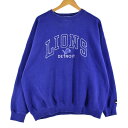 古着 90'S プーマ PUMA NFL DETROIT LIONS デトロイトライオンズ プリントスウェットシャツ トレーナー USA製 メンズXXL ヴィンテージ /eaa305326 【中古】 【230209】 【SS2403】