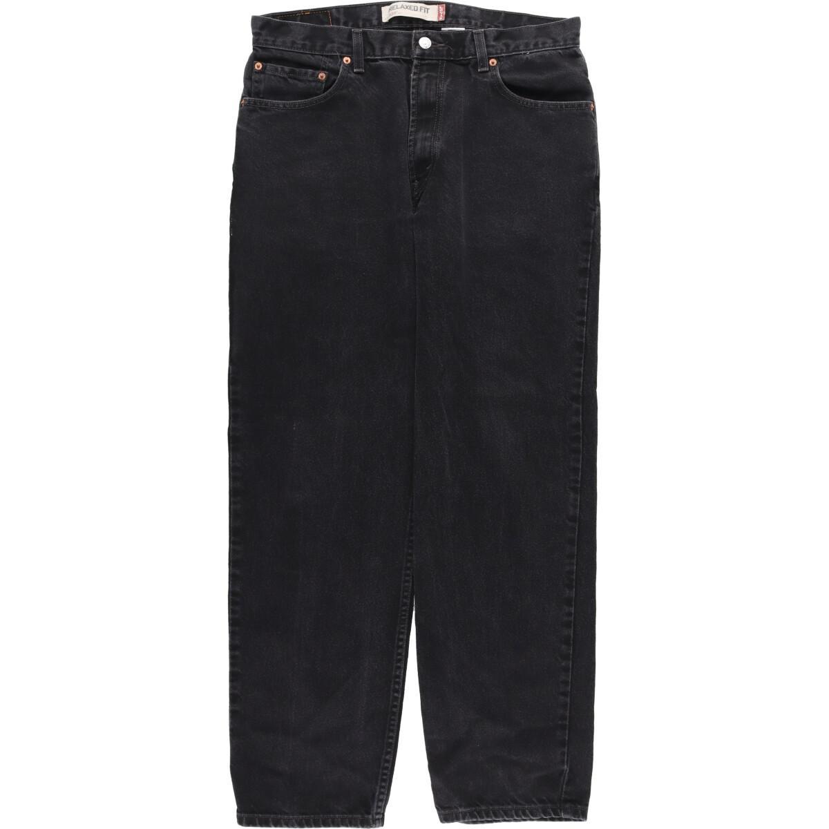 古着 リーバイス Levi's 550 RELAXED FIT ブラックジーンズ テーパードデニムパンツ メンズw36 /eaa307908 【中古】 【230115】