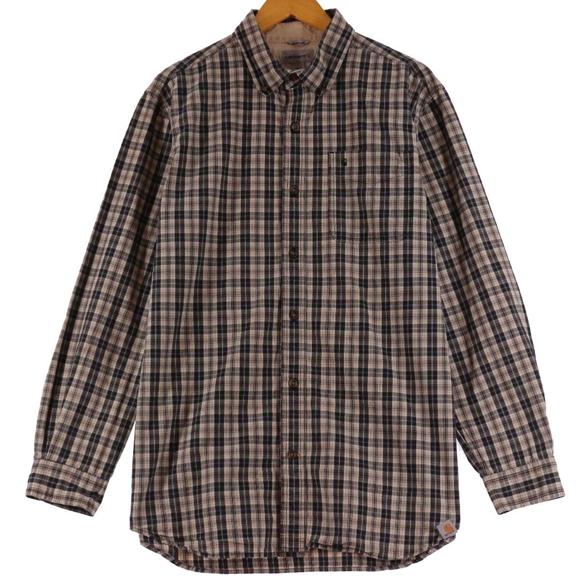 古着 カーハート Carhartt RELAXED FIT 長袖 ボタンダウンチェックシャツ メンズL /eaa308819 【中古】 【230402】