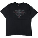 古着 HOLOUBEK Harley-Davidson ハーレーダビッドソン 両面プリント モーターサイクル バイクTシャツ USA製 メンズXXL ヴィンテージ /eaa308956 【中古】 【230430】