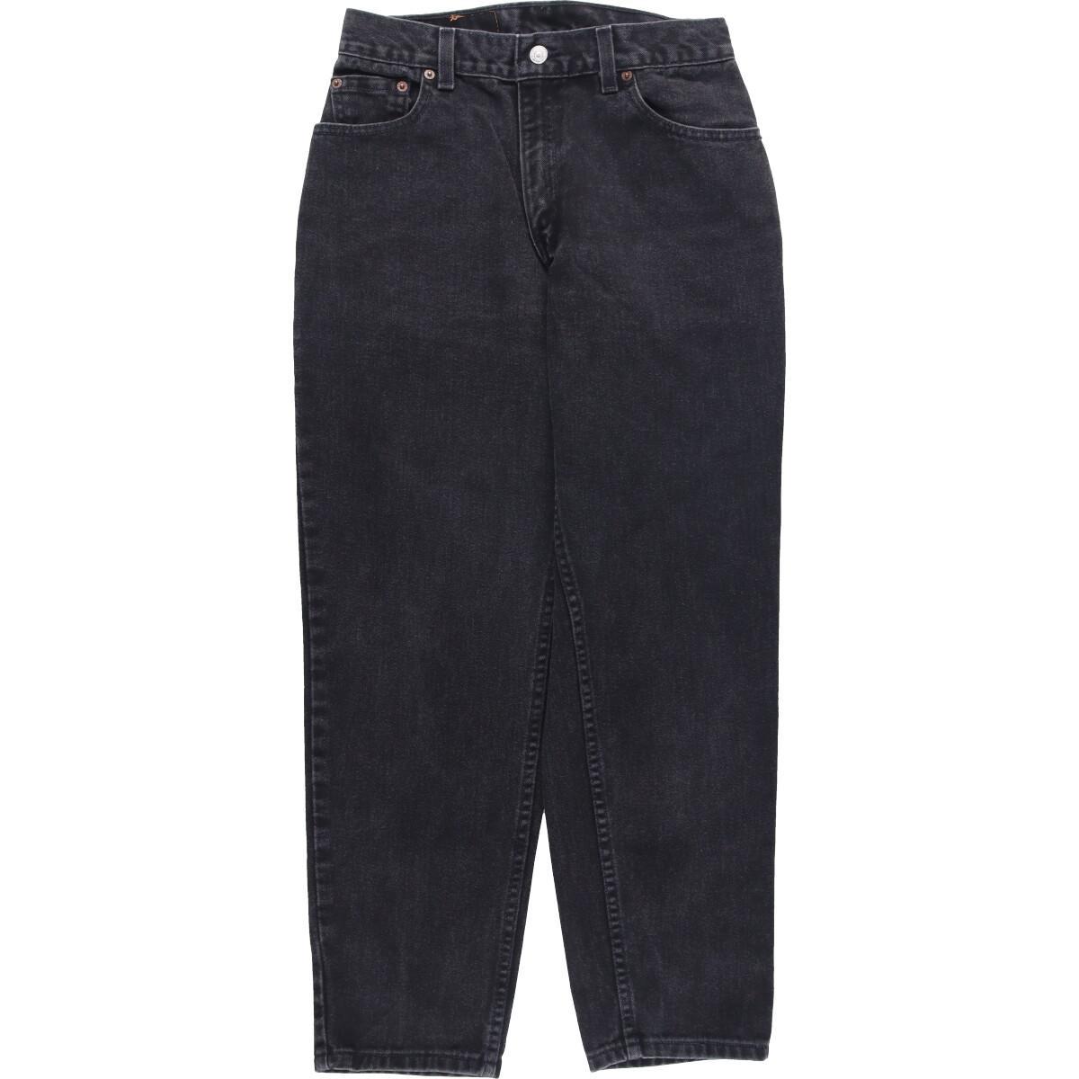 古着 リーバイス Levi's 550 RELAXED FIT TAPERED LEG ブラックデニム テーパードデニムパンツ USA製 レディースL(w28) /eaa310047 【中古】 【230205】【エルル】