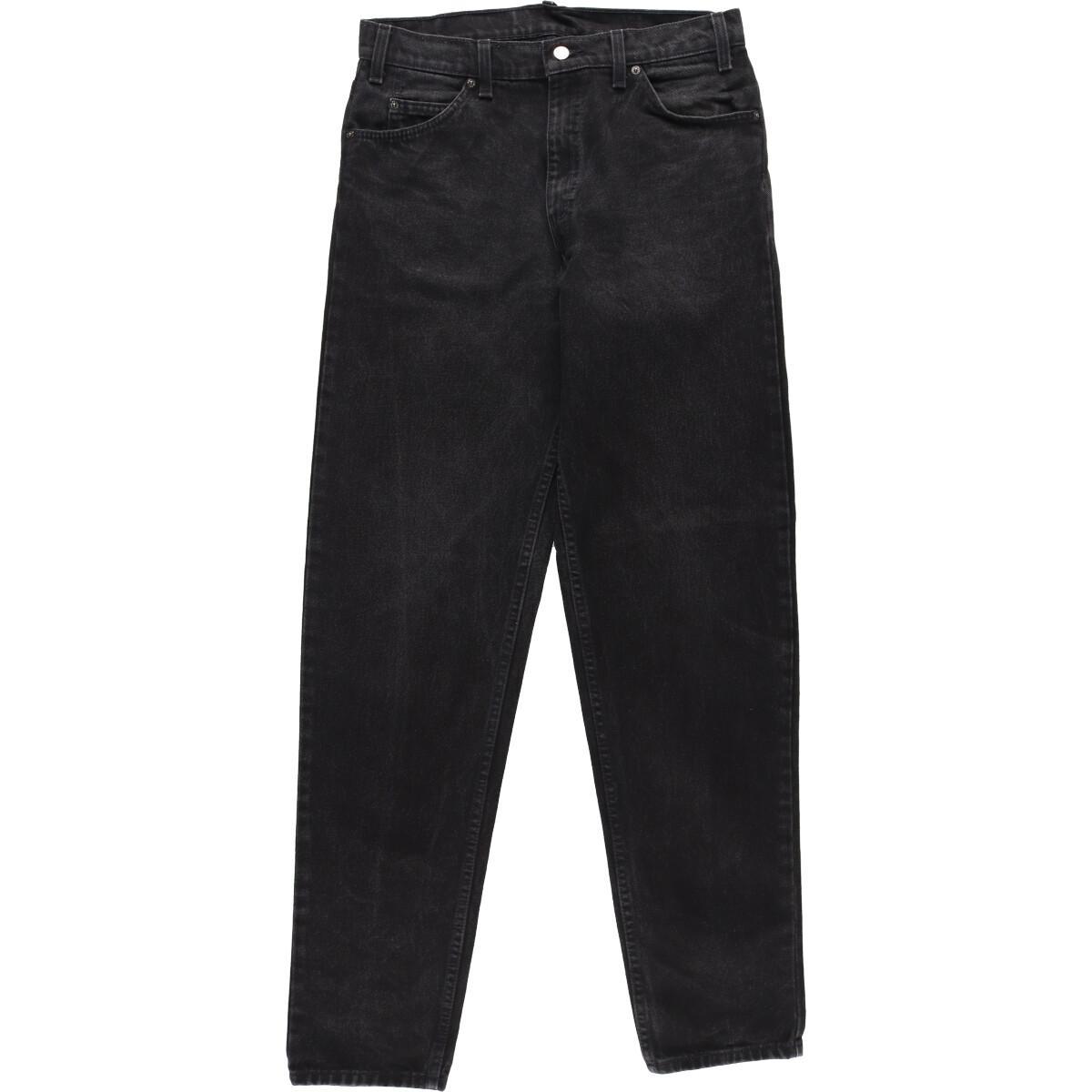 古着 90年代 リーバイス Levi's 550 RELAXED FIT TAPERED LEG ブラックジーンズ テーパードデニムパンツ USA製 メンズw33 ヴィンテージ /eaa311747 【中古】 【230210】