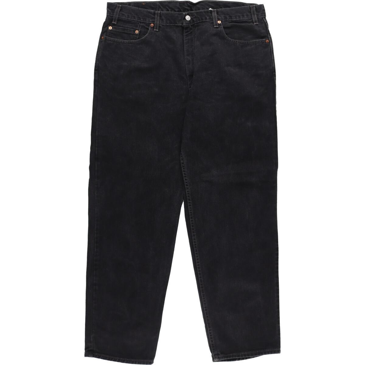 古着 リーバイス Levi's 550 RELAXED FIT ブラックジーンズ テーパードデニムパンツ USA製 メンズw40 ヴィンテージ /eaa311753 【中古】 【230210】