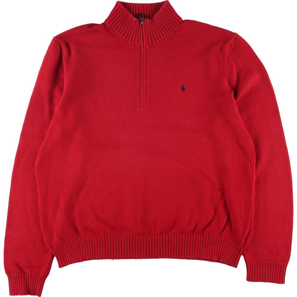 古着 ラルフローレン Ralph Lauren POLO by Ralph Lauren コットンニットハーフジップセーター メンズXXL /eaa315017 【中古】 【230223】