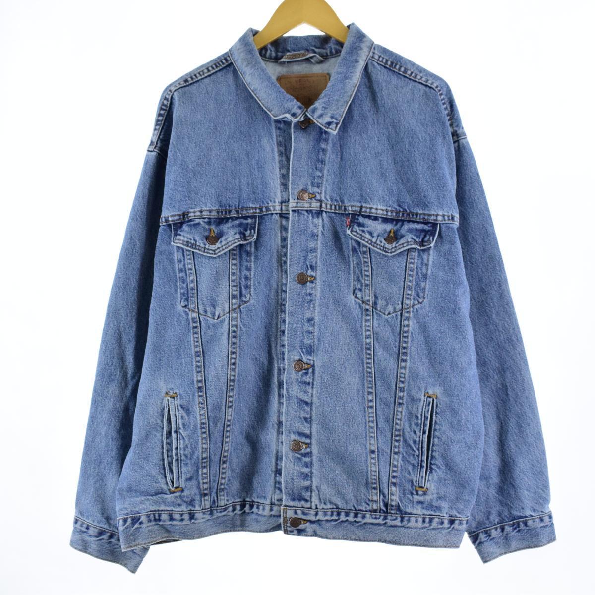 古着 90年代 リーバイス Levi's デニムジャケット Gジャン メンズXXL ヴィンテージ /eaa317809 【中古】 【230409】