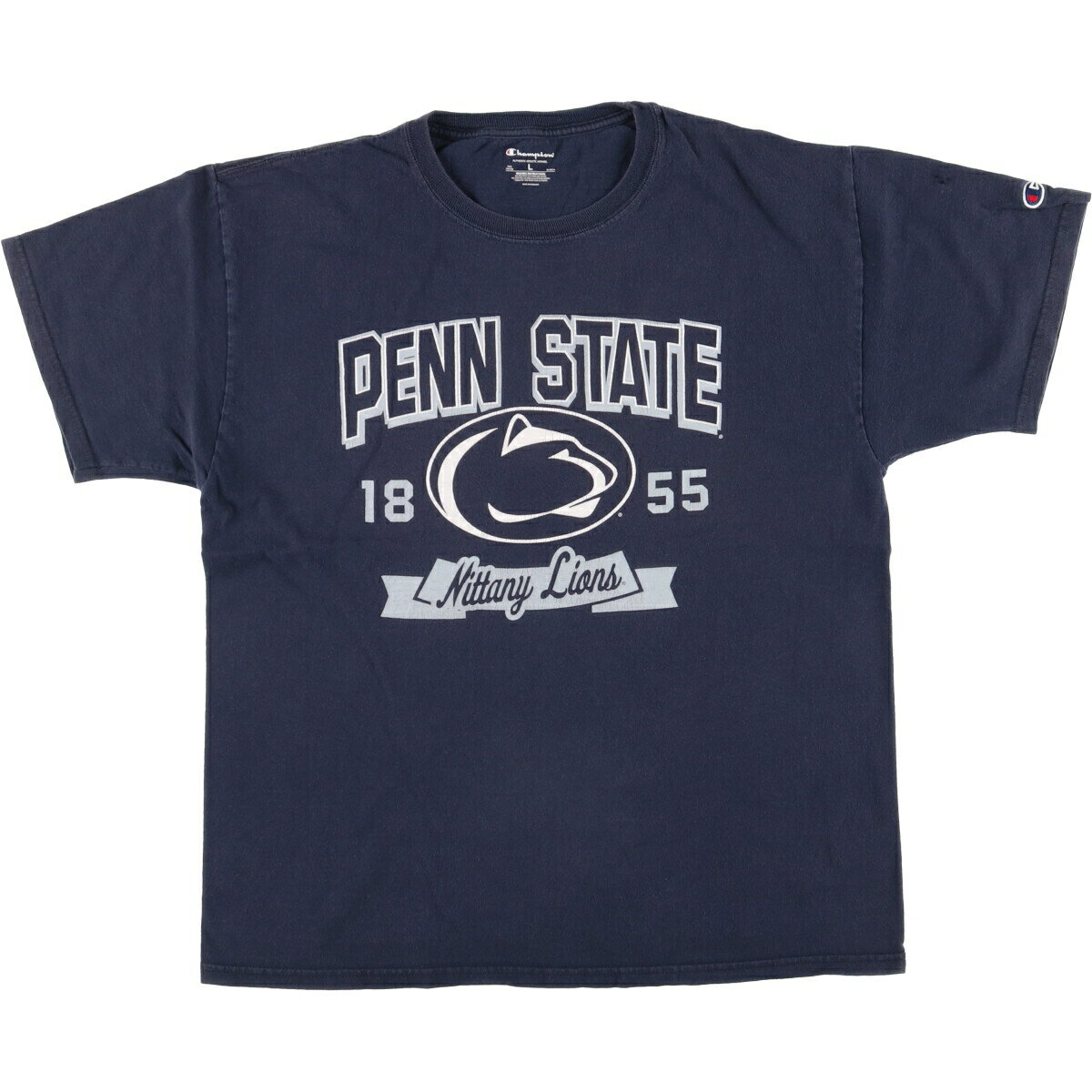 古着 チャンピオン Champion PENN STATE ペンシルベニア州立大学 カレッジTシャツ メンズL /eaa320213 【中古】 【240511】