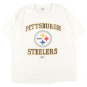 古着 NFL PITTSBURGH STEELERS ピッツバーグスティーラーズ スポーツプリントTシャツ メンズXXL /eaa320359 【中古】 【230803】