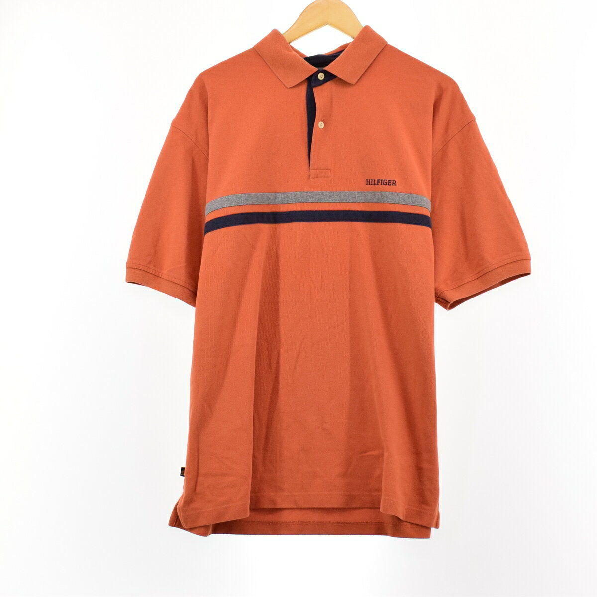 古着 トミーヒルフィガー TOMMY HILFIGER 半袖 ポロシャツ メンズXL /eaa320754 【中古】 【230429】 ss2503_50