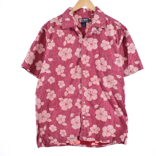 古着 90'S ラルフローレン Ralph Lauren CHAPS チャップス 花柄 ハイビスカス柄 オープンカラー ハワイアンアロハシャツ メンズL ヴィンテージ /eaa321995 【中古】 【230318】 【SS2506_10】 古着 90'S ラルフローレン Ralph Lauren CHAPS チャップス 花柄 ハイビスカス柄 オープンカラー ハワイアンアロハシャツ メンズL ヴィンテージ /eaa321995 【中古】 【230318】 【SS2506_10】