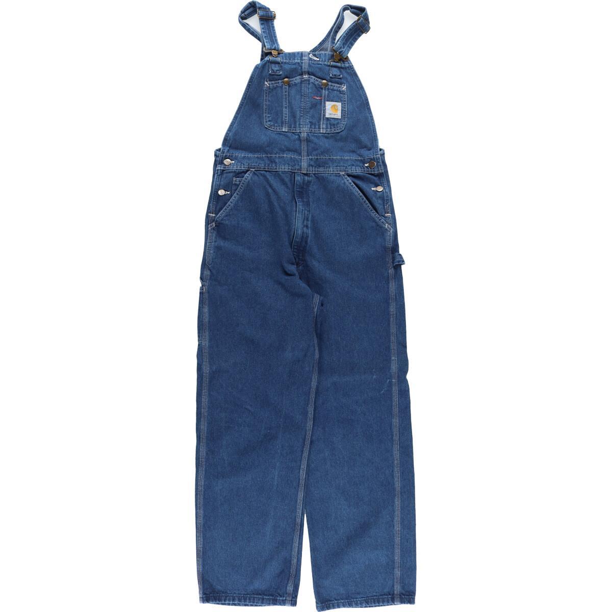 古着 90'S カーハート Carhartt デニムオーバーオール メンズw34 ヴィンテージ /eaa322058 【中古】 【230319】 【SS2403】