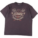 古着 Harley-Davidson ハーレーダビッドソン 両面プリント モーターサイクル バイクTシャツ メンズL /eaa323799 【中古】 【230417】