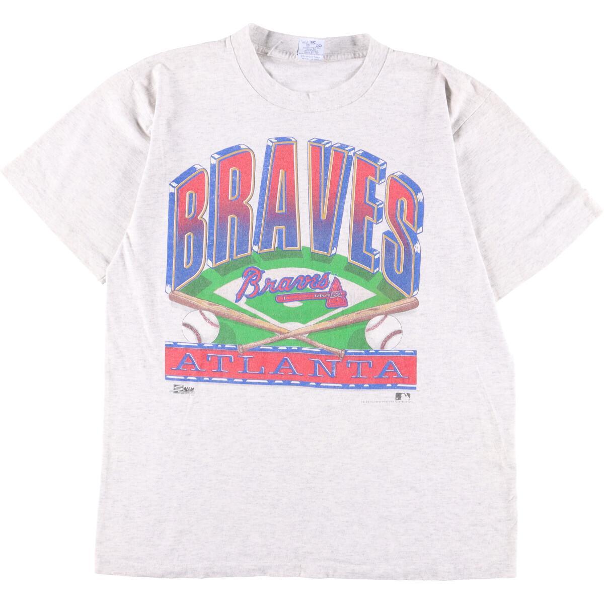 古着 90'S SALEM SPORTSWEAR MLB ATLANTA BRAVES アトランタブレーブズ スポーツプリントTシャツ USA製 メンズM ヴィンテージ /eaa323882 【中古】 【230327】 【SS2309】