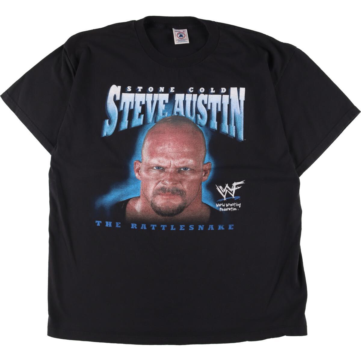 古着 90年代 デルタ DELTA WWF Stone Cold Steve Austin ストーンコールドスティーブオースチン スポーツプリントTシャツ USA製 メンズXXL ヴィンテージ /eaa324454 【中古】 【230416】のサムネイル
