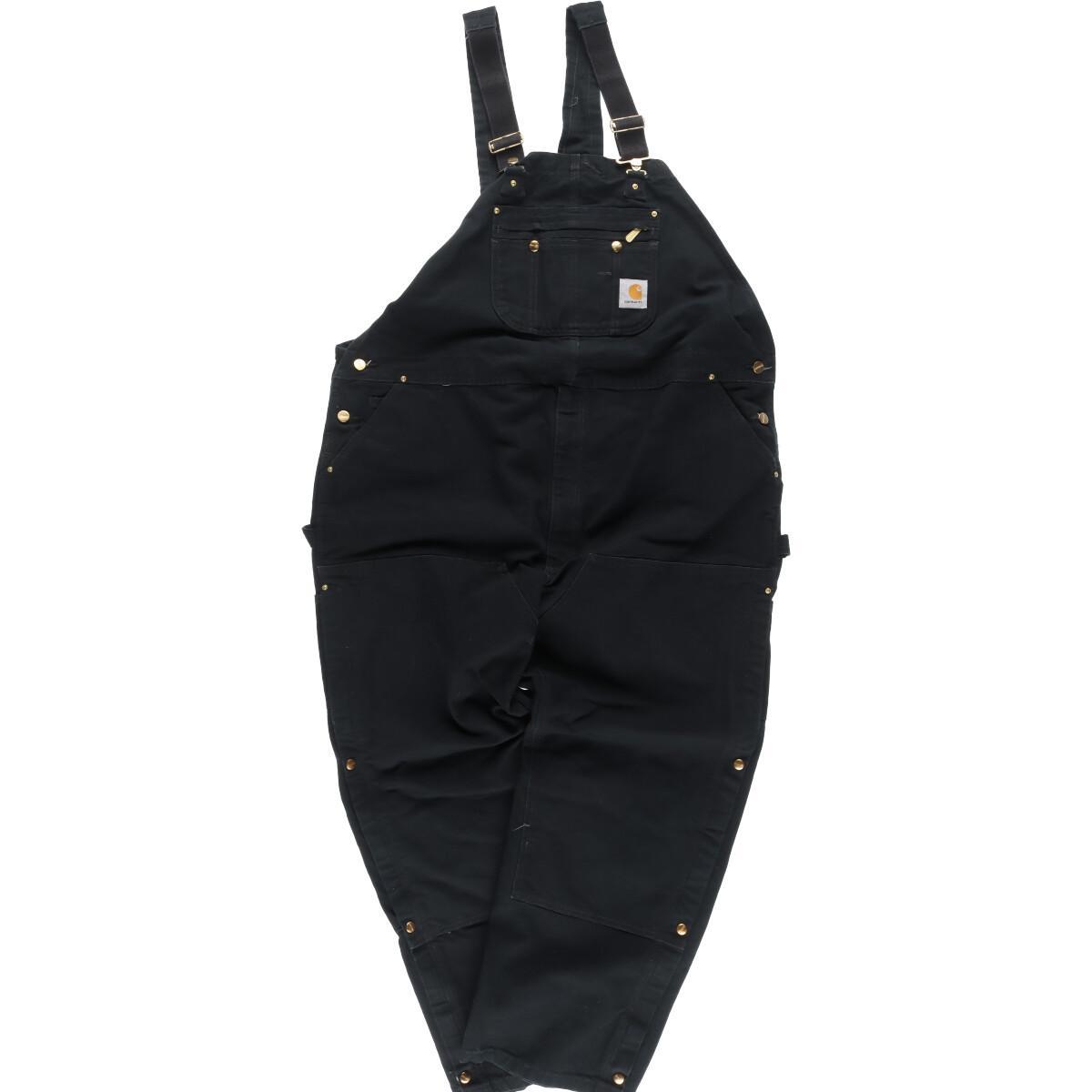 古着 ビッグサイズ カーハート Carhartt ダブルニー ダック地 オーバーオール メンズw48 ヴィンテージ /eaa324514 【中古】 【230331】