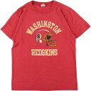 古着 80 039 S チャンピオン Champion トリコタグ NFL WASHINGTON RED SKINS ワシントンレッドスキンズ スポーツプリントTシャツ USA製 メンズM ヴィンテージ /eaa324616 【中古】 【230328】 【SS2309】