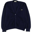 古着 ラコステ LACOSTE CHEMISE フレンチラコステ ウール アクリルニットカーディガン メンズXL /eaa325031 【中古】 【230403】