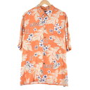 古着 レインスプーナー REYNSPOONER AUTHENTIC MERCHANDISE 総柄 カレッジ レーヨン ハワイアンアロハシャツ メンズXXL /e...