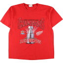 古着 90'S リー Lee NHL DETROIT RED WINGS デトロイトレッドウイングス スポーツプリントTシャツ メンズXXL ヴィンテージ /eaa326876 【中古】 【230407】 【SS2309】