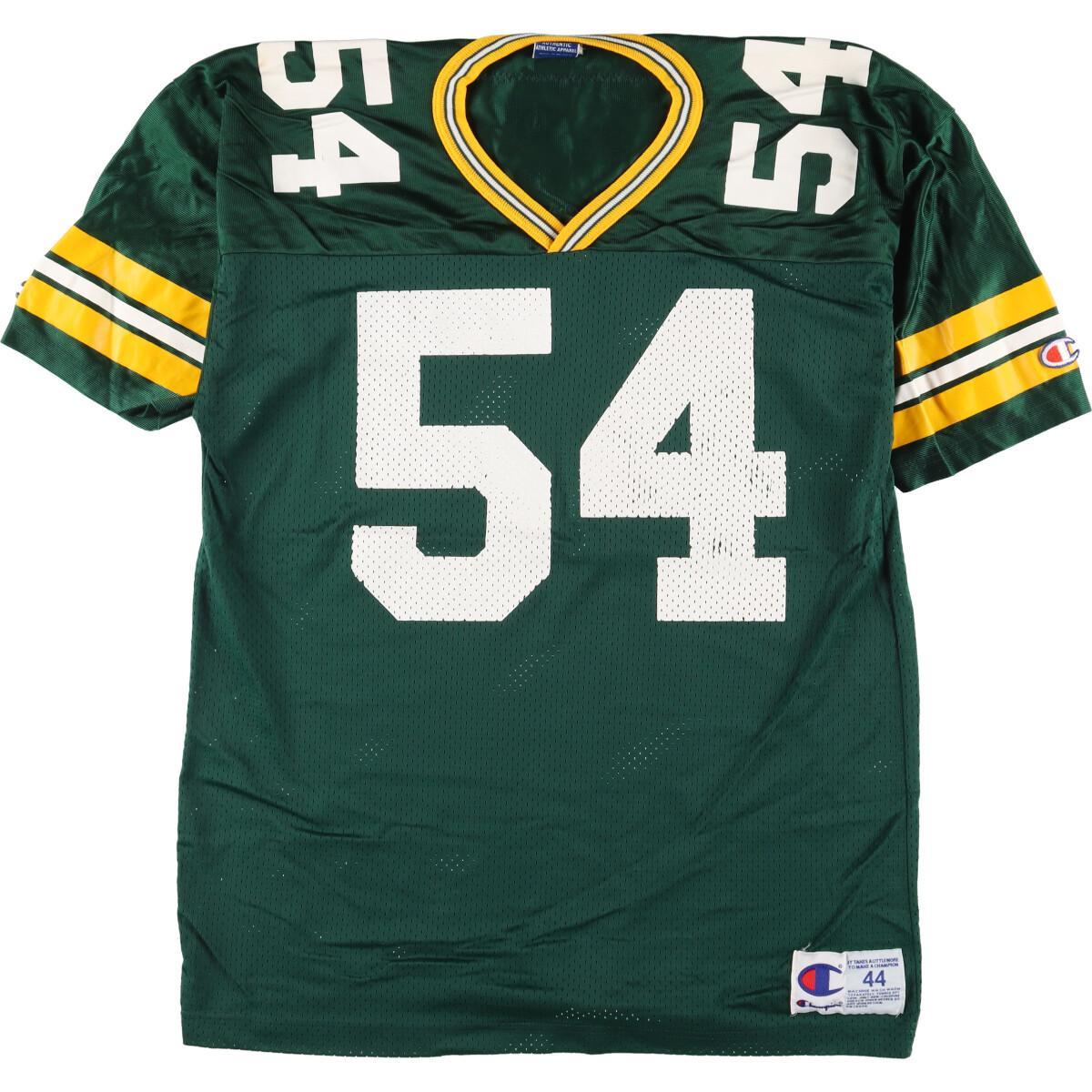 古着 90年代 チャンピオン Champion NFL GREEN BAY PACKERS グリーンベイパッカーズ Vネック メッシュ ゲームシャツ フットボールシャツ メンズM ヴィンテージ /eaa326998 【中古】 【230414】 【SS2309】