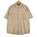 古着 ディッキーズ Dickies 半袖 ワークシャツ メンズXXL /eaa327823 【中古】 【230414】 【LP2311】