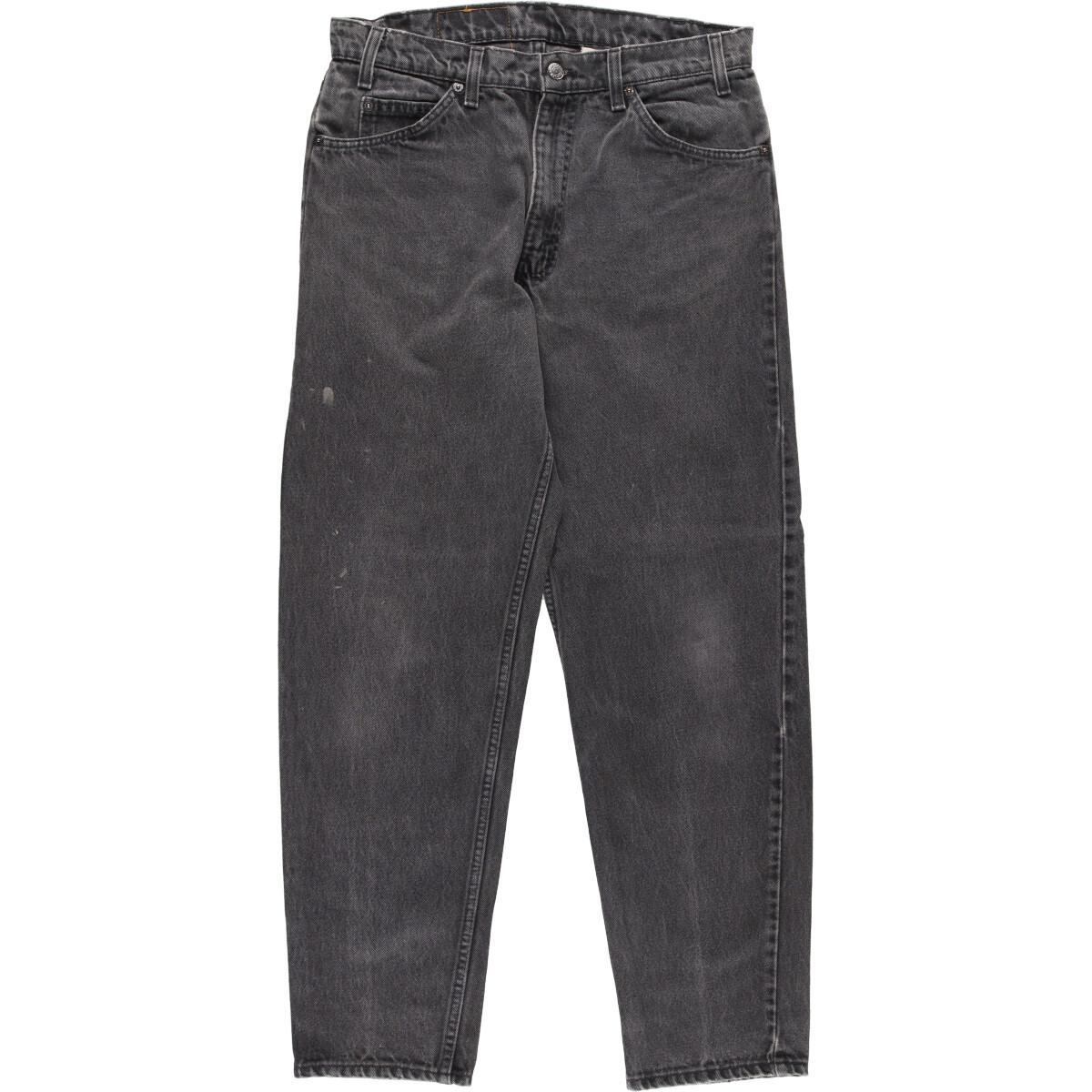 古着 90年代 リーバイス Levi's 550 RELAXED FIT TAPERED LEG ブラックジーンズ テーパードデニムパンツ USA製 メンズw34 ヴィンテージ /eaa329082 【中古】 【230420】