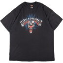 古着 ヘインズ Hanes Harley-Davidson ハーレーダビッドソン 両面プリント モーターサイクル バイクTシャツ USA製 メンズXL /eaa331749 【中古】 【230429】