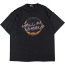 古着 ヘインズ Hanes Harley-Davidson ハーレーダビッドソン 両面プリント モーターサイクル バイクTシャツ USA製 メンズXL /eaa331767 【中古】 【230429】