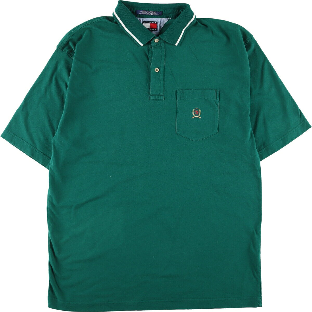 古着 ビッグサイズ 90'S トミーヒルフィガー TOMMY HILFIGER 半袖 ポロシャツ メンズXXXL ヴィンテージ /eaa333323 【中古】 【230509】 ss2503_50