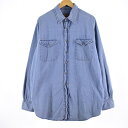 古着 Walls Ranch Wear 長袖 デニムシャツ メンズXL /eaa334465 【中古】 【230512】