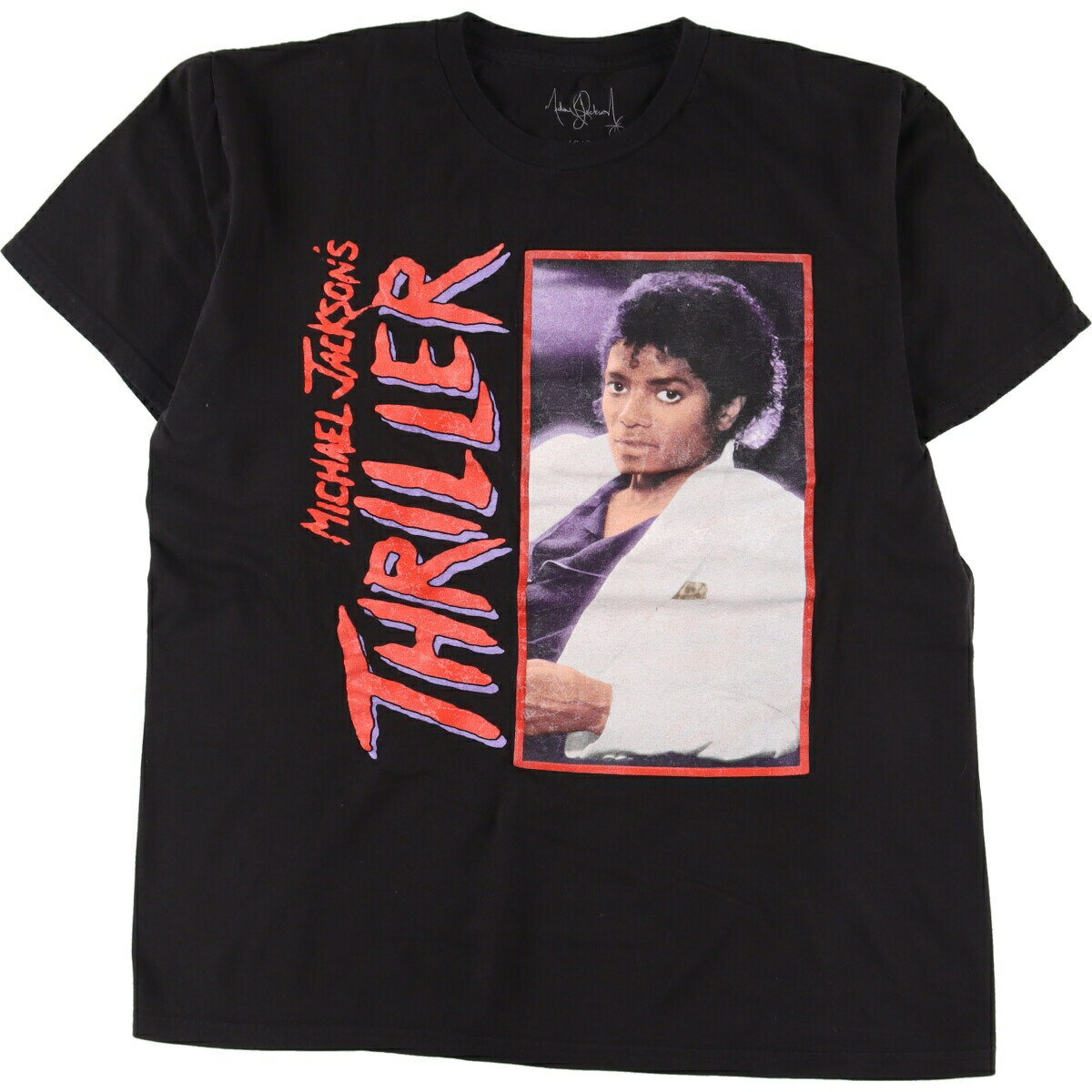 古着 MICHAEL JACKSON マイケルジャクソン THRILLER バンドTシャツ バンT メンズM /eaa334524 【中古】 【230508】